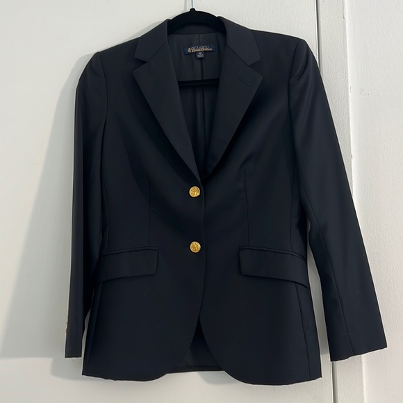 Brooks Brothers Jackets & Coats Brooks Brothers Navy Blazer Gold